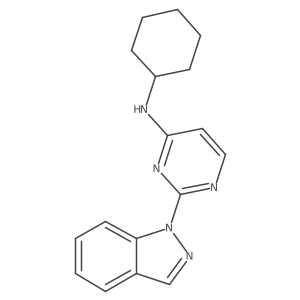 Cyclohexyl-(2-indazol-1-yl-pyrimidin-4-yl)-amine Structure