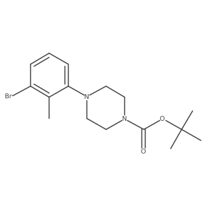 tert-Butyl 4-(3-bromo-2-methylphenyl)piperazine-1-carboxylate Structure