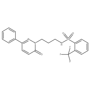 N-(3-(6-oxo-3-phenylpyridazin-1(6H)-yl)propyl)-2-(trifluoromethyl)benzenesulfonamide Structure