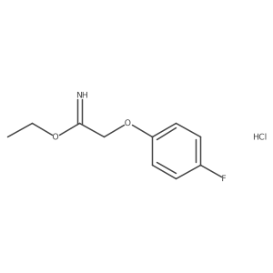 Ethyl 2-(4-fluorophenoxy)ethanimidate;hydrochloride Structure