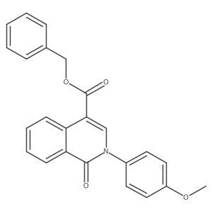 Benzyl 2-(4-methoxyphenyl)-1-oxo-1,2-dihydroisoquinoline-4-carboxylate结构式