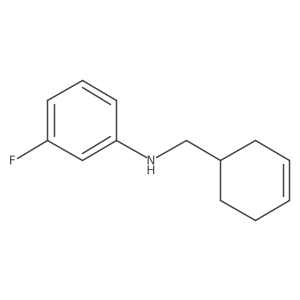 N-(cyclohex-3-en-1-ylmethyl)-3-fluoroaniline Structure