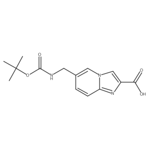 6-({[(Tert-butoxy)carbonyl]amino}methyl)imidazo[1,2-a]pyridine-2-carboxylic acid Structure