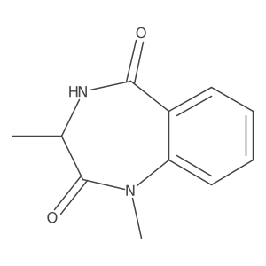 (3S)-1,3-dimethyl-3,4-dihydro-1,4-benzodiazepine-2,5-dione结构式