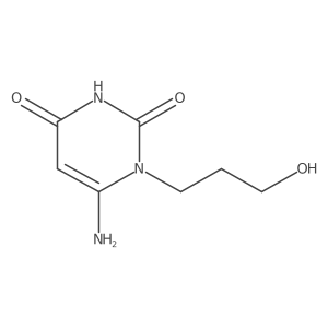 6-Amino-1-(3-hydroxypropyl)-2,4(1h,3h)-pyrimidinedione结构式