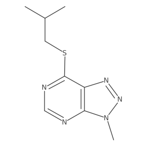 7-(isobutylthio)-3-methyl-3H-[1,2,3]triazolo[4,5-d]pyrimidine Structure