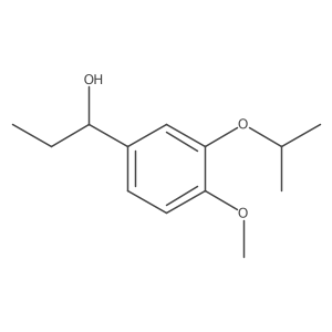 1-(3-Isopropoxy-4-methoxyphenyl)propanol结构式