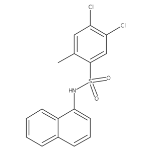 [(4,5-Dichloro-2-methylphenyl)sulfonyl]naphthylamine结构式