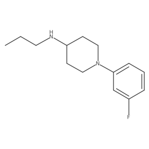 1-(3-Fluorophenyl)-N-propyl-4-piperidinamine结构式