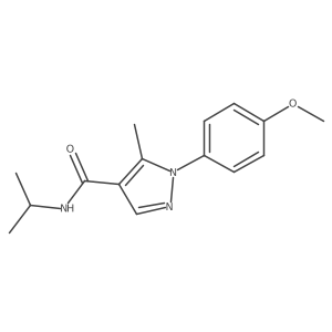 1-(4-Methoxyphenyl)-5-methyl-N-(1-methylethyl)-1H-pyrazole-4-carboxamide Structure