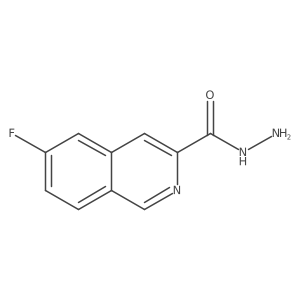 6-Fluoroisoquinoline-3-carbohydrazide Structure
