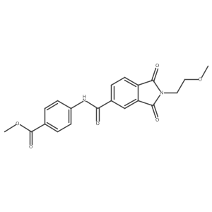 methyl 4-({[2-(2-methoxyethyl)-1,3-dioxo-2,3-dihydro-1H-isoindol-5-yl]carbonyl}amino)benzoate Structure