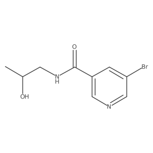 5-Bromo-N-(2-hydroxypropyl)nicotinamide结构式