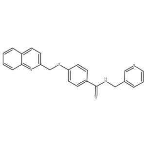 N-(pyridin-3-ylmethyl)-4-(quinolin-2-ylmethoxy)benzamide Structure