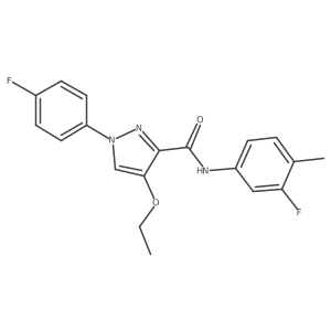 4-ethoxy-N-(3-fluoro-4-methylphenyl)-1-(4-fluorophenyl)-1H-pyrazole-3-carboxamide Structure