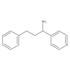 3-Phenyl-1-(pyridin-4-YL)propan-1-amine结构式