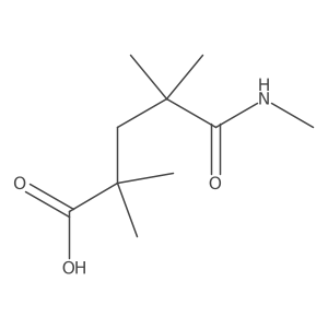 2,2,4,4-Tetramethyl-5-(methylamino)-5-oxopentanoic acid Structure