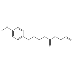 2-Propen-1-yl N-[2-[(4-methoxyphenyl)thio]ethyl]carbamate结构式