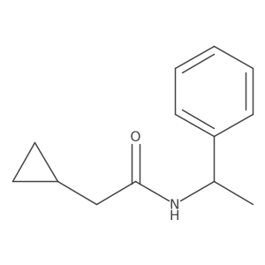 N-(1-Phenylethyl)cyclopropaneacetamide Structure