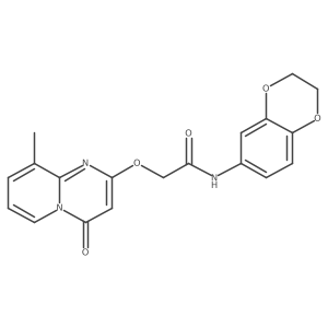 N-(2,3-dihydrobenzo[b][1,4]dioxin-6-yl)-2-((9-methyl-4-oxo-4H-pyrido[1,2-a]pyrimidin-2-yl)oxy)acetamide Structure
