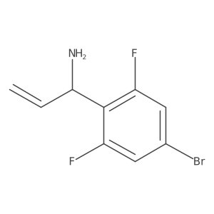 (R)-1-(4-Bromo-2,6-difluorophenyl)prop-2-EN-1-amine结构式