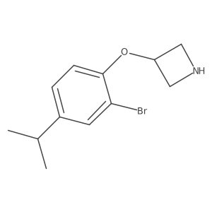 3-(2-Bromo-4-isopropylphenoxy)azetidine Structure