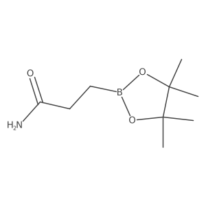 3-(Tetramethyl-1,3,2-dioxaborolan-2-yl)propanamide Structure