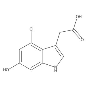 2-(4-Chloro-6-hydroxy-1H-indol-3-yl)acetic acid结构式