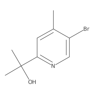 2-(5-Bromo-4-methylpyridin-2-yl)propan-2-ol结构式