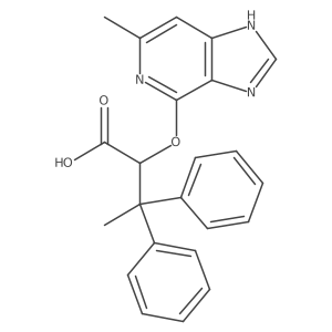 Benzenepropanoic acid,b-methyl-a-[(6-methyl-3h-imidazo[4,5-c]pyridin-4-yl)oxy]-b-phenyl-结构式