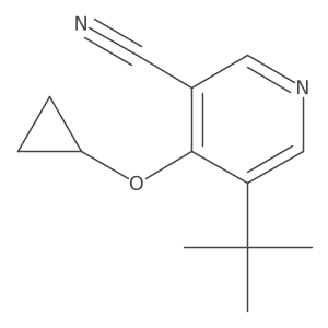 5-Tert-butyl-4-cyclopropoxynicotinonitrile Structure