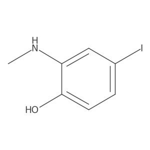 4-Iodo-2-(methylamino)phenol Structure