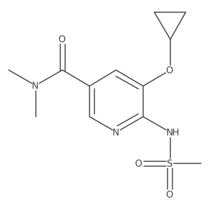 5-Cyclopropoxy-N,N-dimethyl-6-(methylsulfonamido)nicotinamide结构式