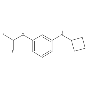N-cyclobutyl-3-(difluoromethoxy)aniline结构式
