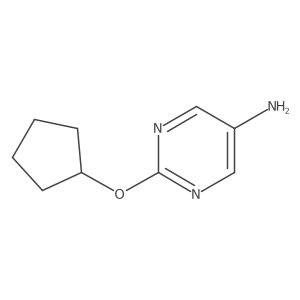 2-(Cyclopentyloxy)pyrimidin-5-amine结构式
