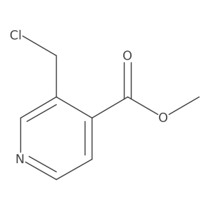 Methyl 3-(chloromethyl)isonicotinate结构式