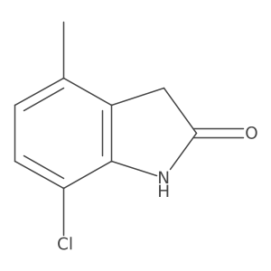 7-Chloro-4-methyl-1,3-dihydroindol-2-one Structure
