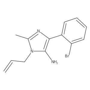 1-Allyl-4-(2-bromophenyl)-2-methyl-1H-imidazol-5-amine结构式