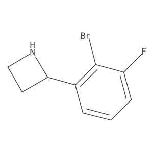 2-(2-Bromo-3-fluorophenyl)azetidine Structure
