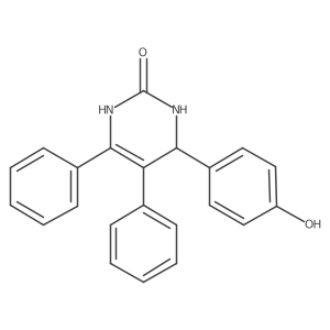 4-(4-hydroxyphenyl)-5,6-diphenyl-3,4-dihydropyrimidin-2(1H)-one结构式
