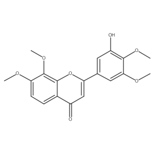 3'-Hydroxy-4',5',7,8-tetramethoxyflavone结构式