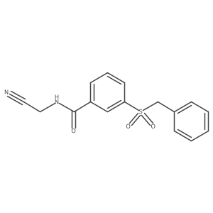 N-(cyanomethyl)-3-phenylmethanesulfonylbenzamide结构式