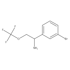 1-(3-Bromophenyl)-2-(trifluoromethoxy)ethan-1-amine Structure