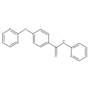 N-(pyridin-2-yl)-4-(pyrimidin-2-yloxy)benzamide结构式