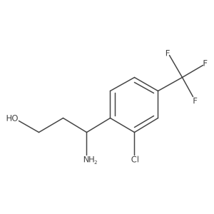 (3S)-3-amino-3-[2-chloro-4-(trifluoromethyl)phenyl]propan-1-ol Structure