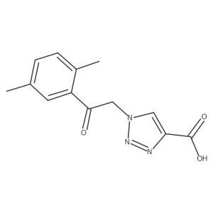 1-[2-(2,5-dimethylphenyl)-2-oxoethyl]-1H-1,2,3-triazole-4-carboxylic acid结构式