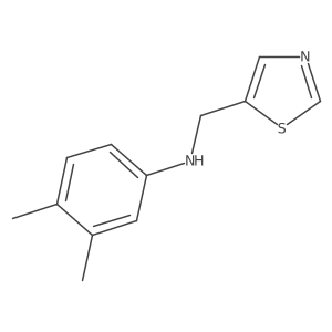 3,4-dimethyl-N-(1,3-thiazol-5-ylmethyl)aniline结构式