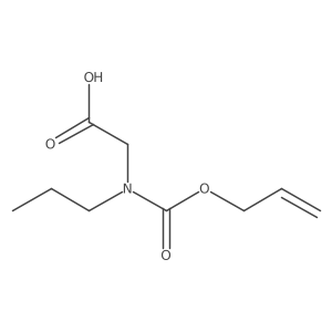 2-{[(Prop-2-en-1-yloxy)carbonyl](propyl)amino}acetic acid Structure