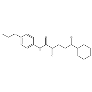 N1-(2-cyclohexyl-2-hydroxyethyl)-N2-(4-ethoxyphenyl)oxalamide结构式