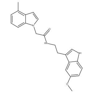 N-[2-(5-methoxy-1H-indol-3-yl)ethyl]-2-(4-methyl-1H-indol-1-yl)acetamide Structure